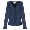 Cardigan slim a coste larghe da bambina Cardigan slim a coste larghe da bambina