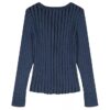 Cardigan slim a coste larghe da bambina Cardigan slim a coste larghe da bambina