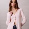 Cardigan slim a coste sottili Monologo Cardigan slim a coste sottili Monologo