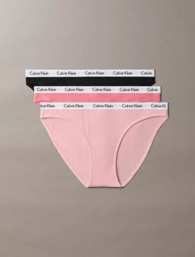 Carousel Bikini in cotone Stretch a costine, confezione da 3