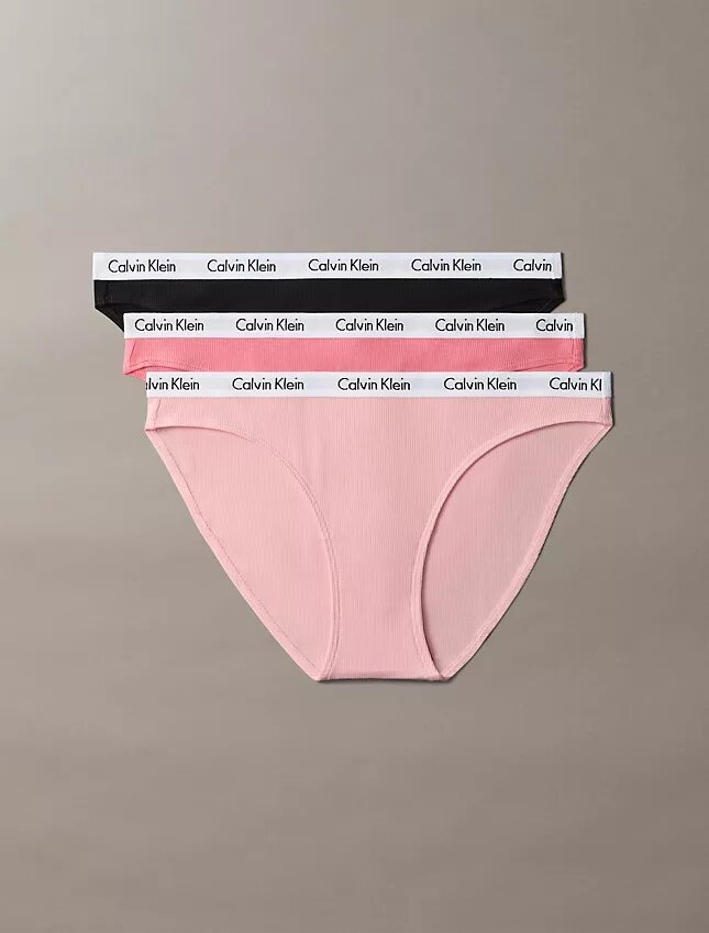 Carousel Bikini in cotone Stretch a costine, confezione da 3 Carousel Bikini in cotone Stretch a costine, confezione da 3