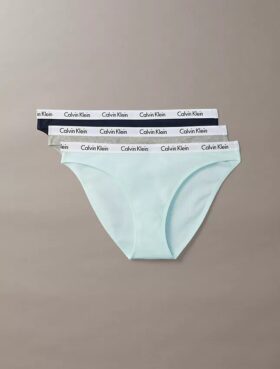Carousel Bikini in cotone Stretch a costine, confezione da 3