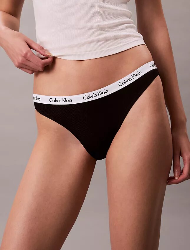 Carousel Bikini in cotone Stretch a costine, confezione da 3 Carousel Bikini in cotone Stretch a costine, confezione da 3