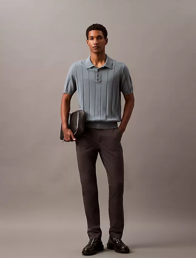 Chino in cotone elasticizzato Chino in cotone elasticizzato