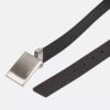 Cintura con fibbia a placca reversibile in pelle Saffiano