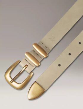 Cintura con fibbia quadrata massiccia