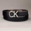 Cintura da cerimonia reversibile con placca con logo Ck Cintura da cerimonia reversibile con placca con logo Ck