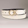 Cintura reversibile con placca con logo Monogram Cintura reversibile con placca con logo Monogram