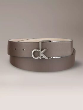 Cintura reversibile con placca con logo Monogram