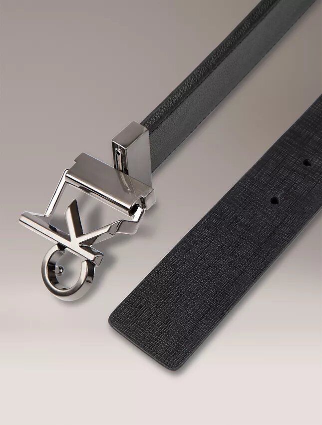 Cintura reversibile con placca con logo Monogram Cintura reversibile con placca con logo Monogram