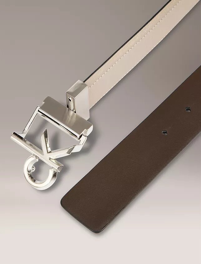 Cintura reversibile con placca con logo Monogram Cintura reversibile con placca con logo Monogram