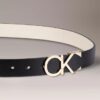 Cintura reversibile con placca con logo Monogram Cintura reversibile con placca con logo Monogram