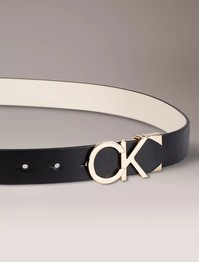 Cintura reversibile con placca con logo Monogram Cintura reversibile con placca con logo Monogram