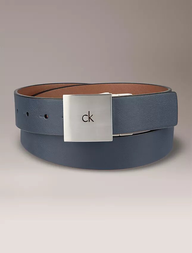Cintura reversibile con placca logo quadrata Cintura reversibile con placca logo quadrata
