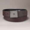 Cintura reversibile con placca logo quadrata Cintura reversibile con placca logo quadrata