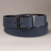 Cintura reversibile in pelle martellata Cintura reversibile in pelle martellata