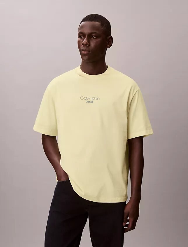 Ckj T-shirt comoda con grafica del logo Ckj T-shirt comoda con grafica del logo