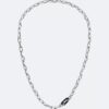 Collana a catena a maglie scolpite Collana a catena a maglie scolpite