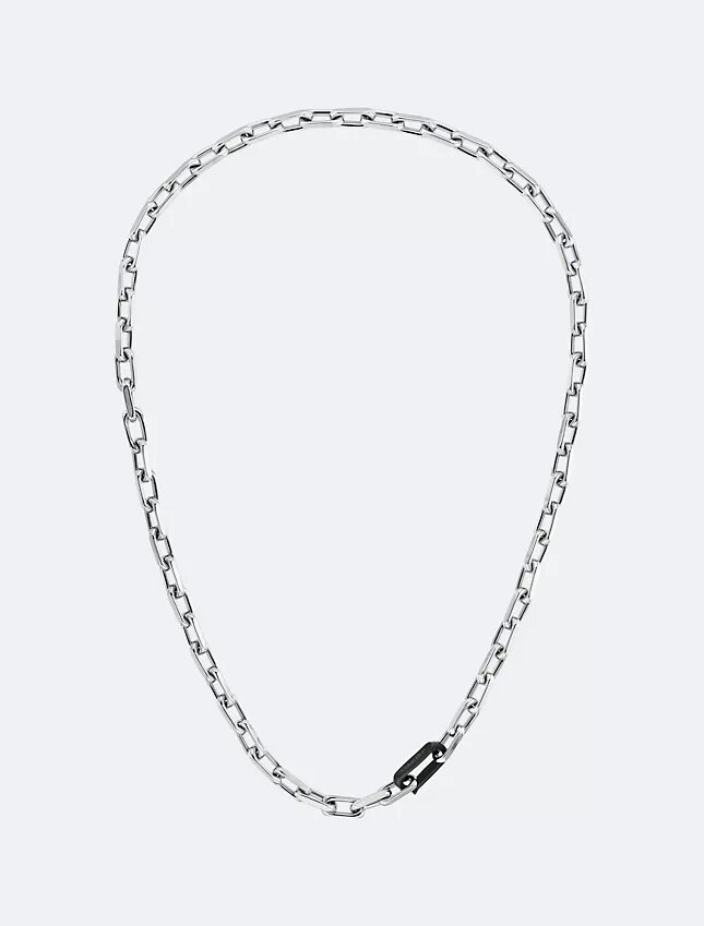 Collana a catena a maglie scolpite Collana a catena a maglie scolpite