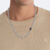 Collana a catena a maglie scolpite Collana a catena a maglie scolpite