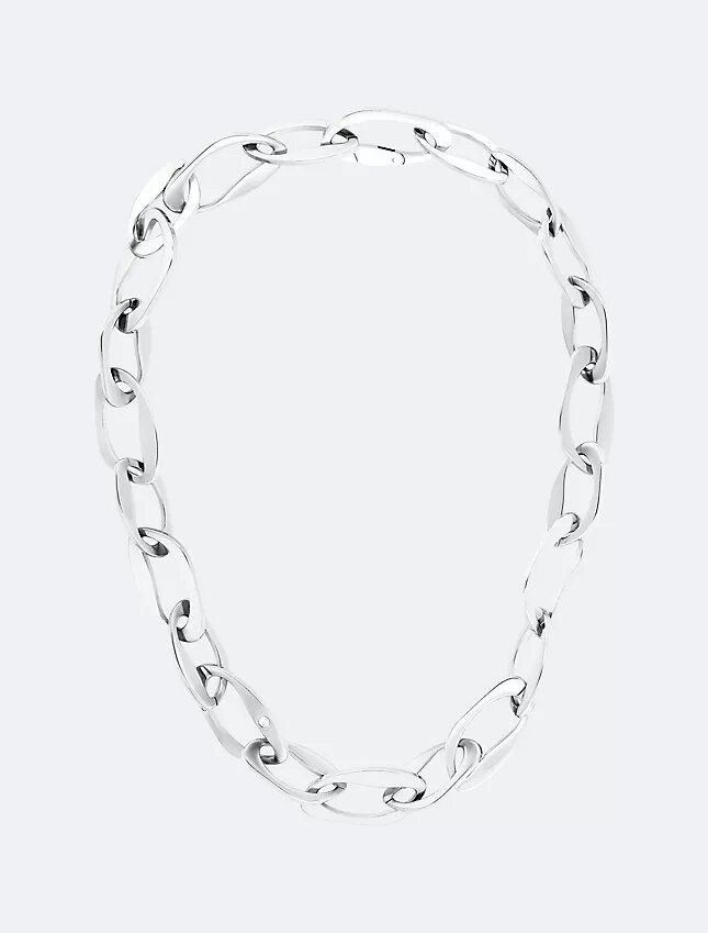 Collana a maglia con forma organica Collana a maglia con forma organica