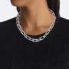Collana a maglia con forma organica Collana a maglia con forma organica