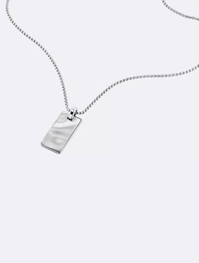 Collana con ciondolo rettangolare organico Collana con ciondolo rettangolare organico