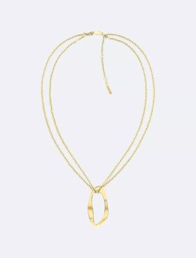 Collana con pendente dalla forma rotonda e organica