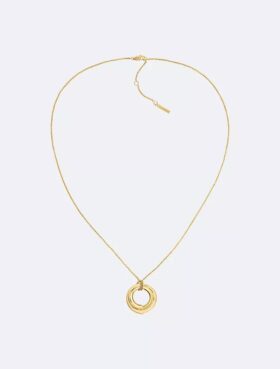 Collana con pendente rotondo scultoreo