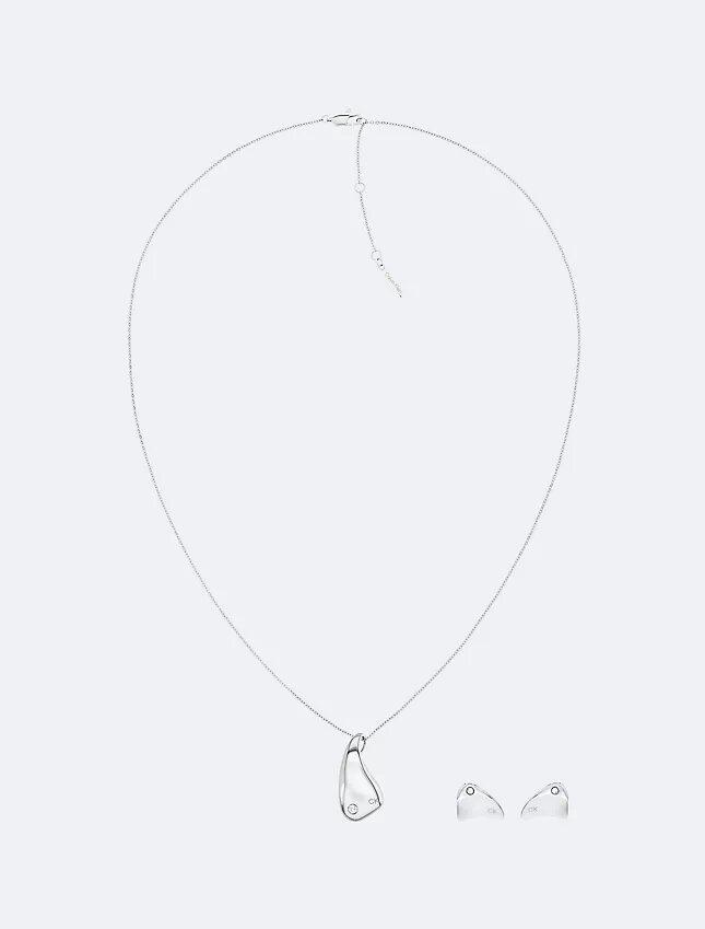 Collana minimalista dalle forme organiche Collana minimalista dalle forme organiche