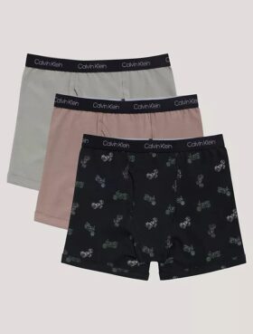 Confezione da 3 Boxer aderenti in cotone Cotton Stretch per bambini