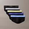 Confezione da 5 slip a vita bassa Icon Cotton Stretch