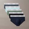 Confezione da 5 slip a vita bassa Icon Cotton Stretch