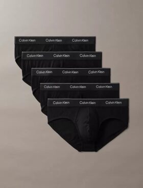 Confezione da 5 slip a vita bassa Icon Cotton Stretch