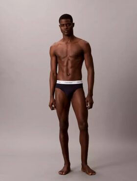 Confezione da 5 slip a vita bassa Icon Cotton Stretch