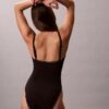 Costume da bagno intero con monogramma grafico