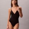 Costume intero con logo moderno Costume intero con logo moderno