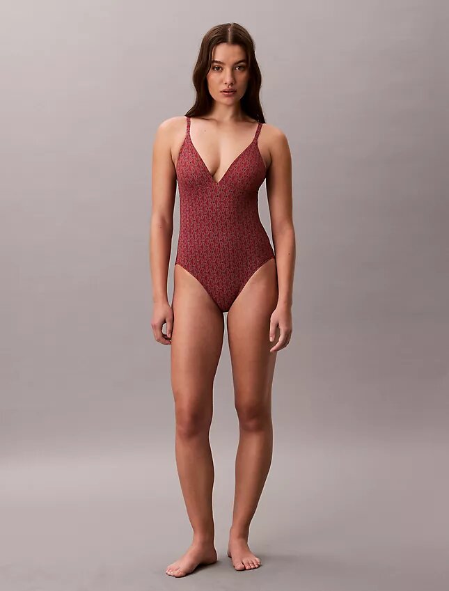 Costume intero con logo moderno Costume intero con logo moderno