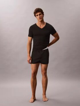 Cotton Classics Confezione da 5 T-shirt con scollo a V e vestibilità classica