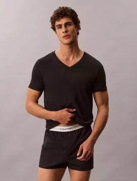 Cotton Classics Confezione da 5 T-shirt con scollo a V e vestibilità classica