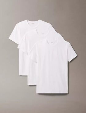 Cotton Stretch Blend Confezione da 3 T-shirt slim fit con girocollo