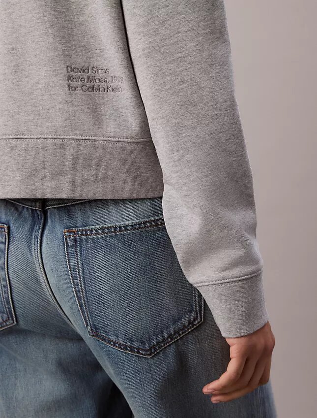 Felpa comoda con stampa Terry di Kate Moss Felpa comoda con stampa Terry di Kate Moss