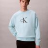 Felpa comoda in spugna premium con logo Monogram Felpa comoda in spugna premium con logo Monogram