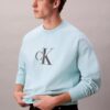 Felpa comoda in spugna premium con logo Monogram Felpa comoda in spugna premium con logo Monogram