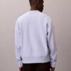 Felpa comoda in spugna premium con logo Monogram Felpa comoda in spugna premium con logo Monogram