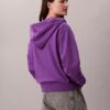 Felpa con cappuccio e zip in French Terry con logo d’archivio Felpa con cappuccio e zip in French Terry con logo d’archivio