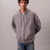 Felpa con cappuccio e zip in spugna premium Felpa con cappuccio e zip in spugna premium