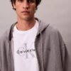 Felpa con cappuccio e zip in spugna premium Felpa con cappuccio e zip in spugna premium