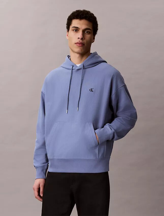 Felpa con cappuccio in felpa Monogram premium Felpa con cappuccio in felpa Monogram premium