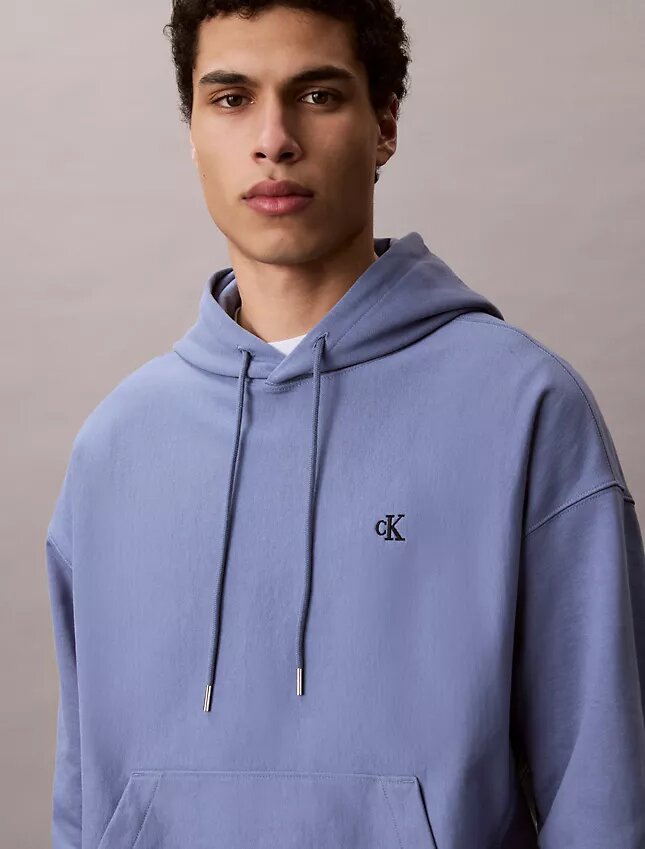 Felpa con cappuccio in felpa Monogram premium Felpa con cappuccio in felpa Monogram premium